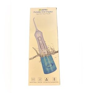 MOSPRO Portable Oral Irrigator Water Flosser - White/Blue
New In Box